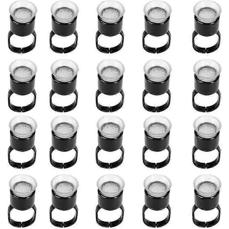 Lot de 20 porte-pigments jetables avec éponge (1/5)