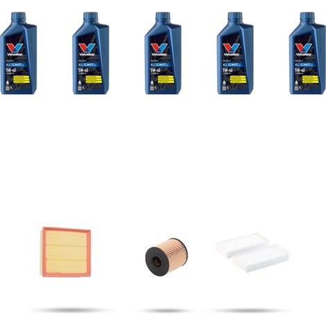 Kit tagliando 3 FILTRI e 5L OLIO compatibile con Citroen C4 Picasso 2.0 16v 103kw dal 2006 (1/5)