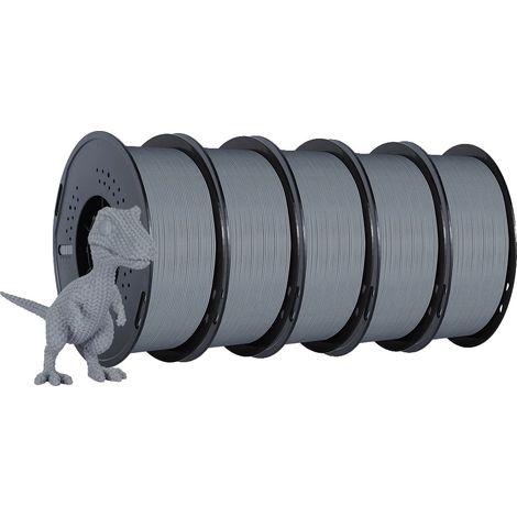 3D-Filament, 5-kg-Spulen, vielseitige Materialauswahl, 5 kg HS-PLA Grau (1/2)