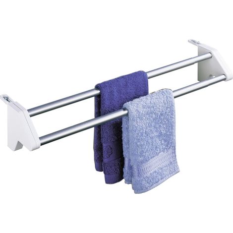 Wenko Twin asciugabiancheria per radiatore compatto, argento (1/5)