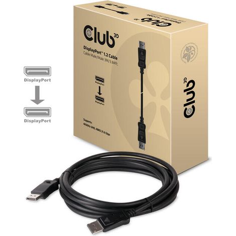Cable DP a DP 3M/M/M CAC-1064 CLUB3D (1/4)