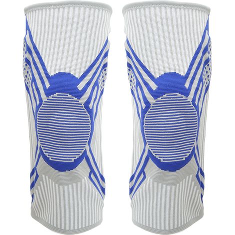 1 Paire de Genouillère Sportive Compression Manche Soutien Basketball Protection pour Hommes Femmes Course Escalade Randonnée Bleu Royal XL (1/5)