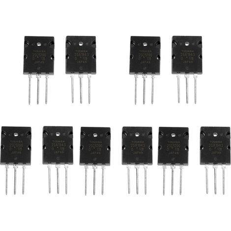 Jeffergarden Transistor d'amplificateur de puissance, transistor pratique de haute précision et longue durée de vie pour une utilisation audio adaptée (1/5)