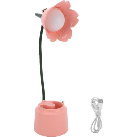 Naroote Petite Lampe de Table, Chevet Moderne en Forme Fleur avec (1/5)