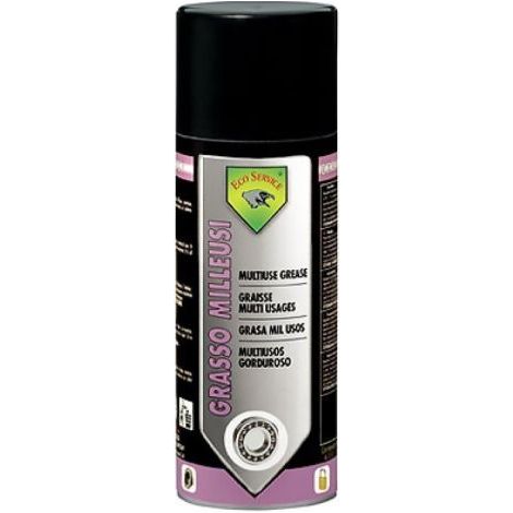 Grasso Milleusi Universale Spray 400 ml Ecoservice GM830 – Lubrificante Multiuso per Catene, Ingranaggi, Cuscinetti e Parti Meccaniche