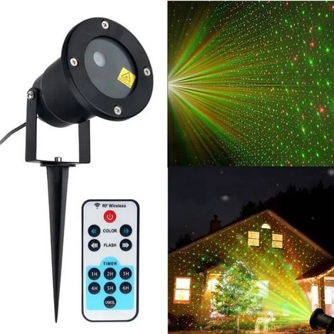 Projecteur laser de neige mobile imperméable à l'air extérieur lamp laser à LED (1/4)
