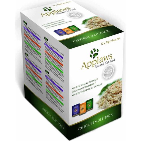 Applaws Sobre Pollo con Caldo Multipack para Gatos - 12 x 70 g (1/2)