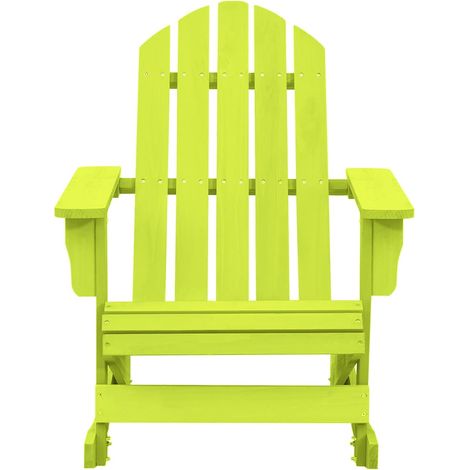 Maison Exclusive - Sedia a Dondolo Giardino Adirondack in Legno di Abete Verde (1/5)