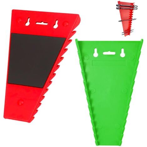 BUNTHAUS Lot de 2 supports de fixation magnétiques pour clés réglables, supports muraux pour outils, supports de fixation magnétiques pour atelier. (1/5)