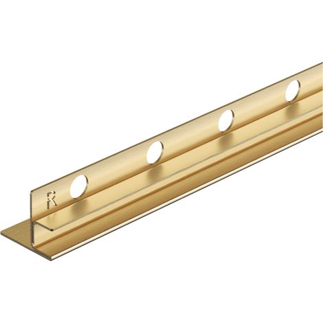 Balneo Profilé latéral incliné droit pour douche à l'italienne 170cm, acier inoxydable, finition gold, Pente de 1,5% (1/5)