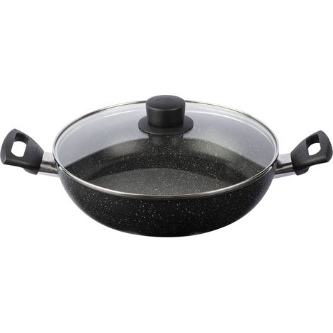 BALLARINI Vipiteno tegame con coperchio, alluminio antiaderente, 28 cm, Made in Italy (1/5)