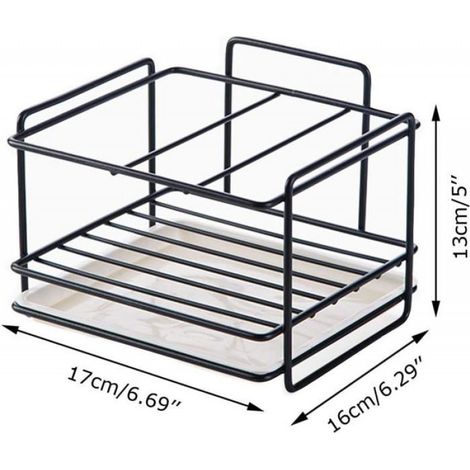 Porte-éponge, organisateur d'évier, rangement pour cuisine et salle de bain (1/5)