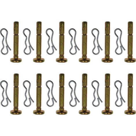12 Packungen Scherstift und Splint für MTD Schneefräse 738-04124A und 714-04040