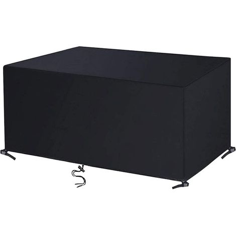 Housse de protection pour table de jardin rectangulaire 140x90x60cm – Tissu Oxford imperméable – Anti-UV et antigel – Sac de rangement inclus (1/5)