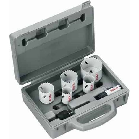 Bosch 2608584670 Coffret de 6 scies trépans Progressor Ø20 à Ø64 mm pour bois et métal (1/3)
