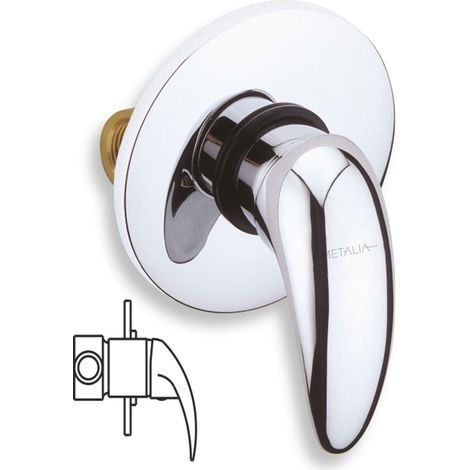 Novaservis Metalia 55 - Duscharmatur-Unterputz, chrom 55050,0
