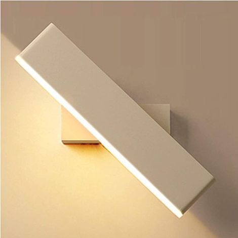 Applique Murale Réglable 350° Applique Murale Moderne Luminaire Intérieur Pour Couloir Escaliers Htel Chevet Salon 6W Applique Murale Led,3000k (Blanche) (1/5)
