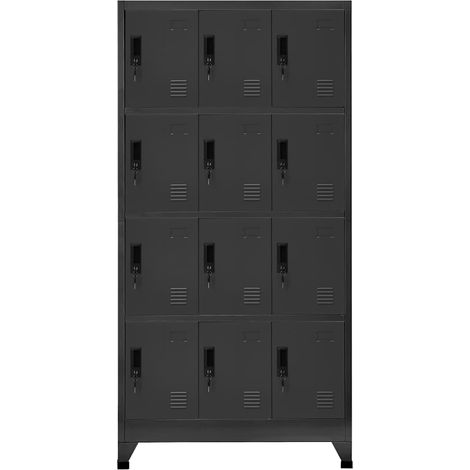 Maison Exclusive - Armoire à casiers Anthracite 90x45x180 cm Acier (1/5)
