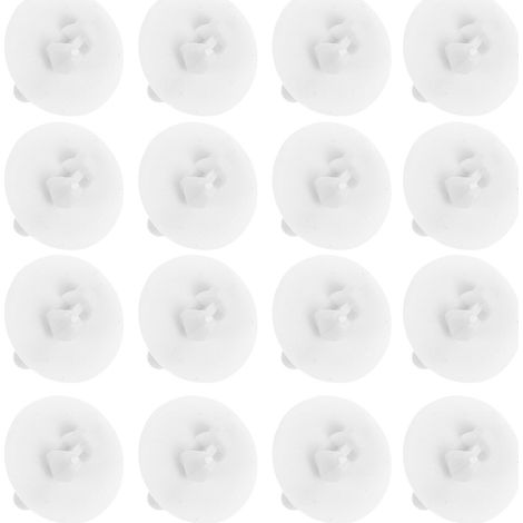 Lot de 20 clips de fixation en plastique blanc pour plafonnier encastré, avec abat-jour intégré. (1/5)