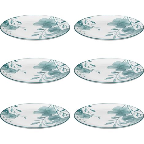 Assiettes à dîner en porcelaine LILY, 6 pièces x Ø 27 cm