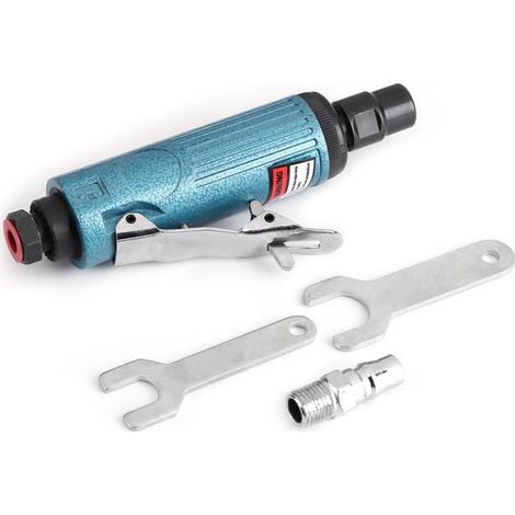 Meuleuse pneumatique 1/4″ – découpe / polissage – bleu – air die grinder (1/5)