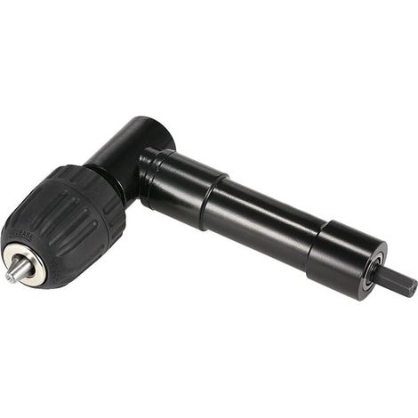 Adaptateur de Fixation de Mandrin de Perceuse à angle droit de 90 Degrés avec outil de Conversion à Déverrouillage Rapide du Mandrin Sans clé d'extension de Flexion de 0,8 à 10 mm (1/4)
