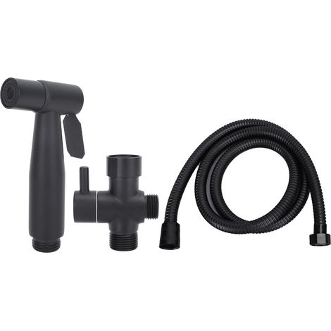 Kit de pulvérisation de bidet pour salle de bain, sans trou, en acier inoxydable 304, avec buse pressurisée et raccord G1/2 (1/5)