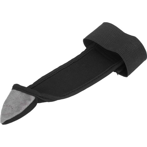 Gant noir doigt ouvert, manchon de bout de doigt, protection de travail pour réparation auto, moto, bateau, lot de 5, ajustable, antidérapant, résistant. (1/5)