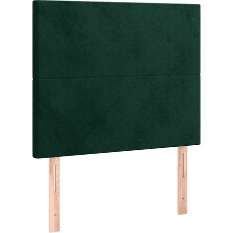 Maison Exclusive - Cabecero de cama verde oscuro 80x5x118/128 cm (1/5)