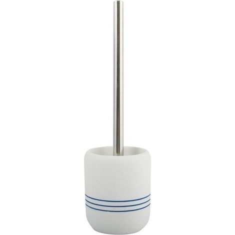 Brosse Wc avec support Polyresine PACCO Blanc & Bleu (1/3)