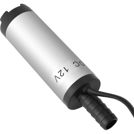Pompe immergée 12V 3,8cm en acier inoxydable pour transfert d'eau, gasoil, kérosène et fioul - Outil de ravitaillement 8500 tr/min (1/5)