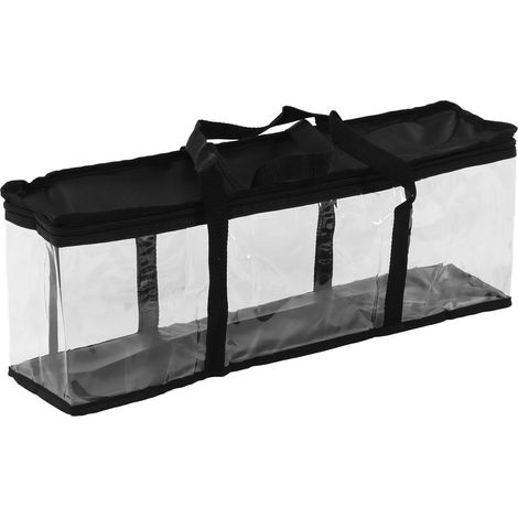 Transparente Aufbewahrungstasche aus PVC, staubdichter Werkzeugorganizer, großes Fassungsvermögen, Reißverschluss, für Heimwerkerarbeiten und Reparaturen, 61 x 15 x 21 cm (1/5)