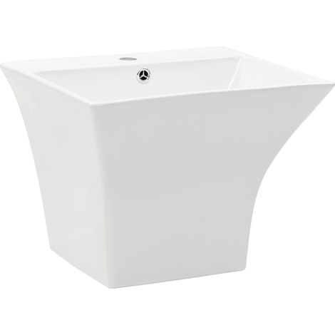 Lavabo bagno sospeso in ceramica bianca lavabo bagno 50 cm lavabo wc 020002577