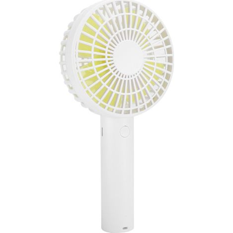 Mini ventilatore portatile, potente flusso d'aria, ricaricabile, tre velocità, alimentato a batteria, ventilatore portatile adatto per viaggi, uso esterno e interno, ultra silenzioso, ricaricabile tra