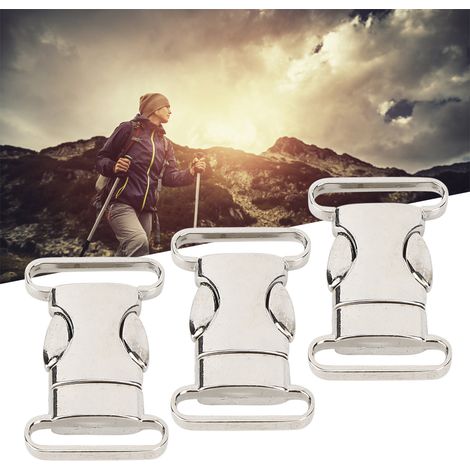 3PCS Mousquetons de Sécurité en Aluminium - Pour Équipement d'Escalade, Randonnée et Animaux