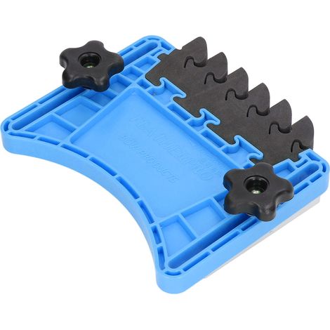 Guide de sécurité à peigne pour scie circulaire de table, bloc de poussée, butée de travail du bois pour tables de défonceuse et scies à ruban, bleu (1/5)