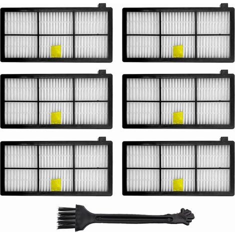 Lot de 6 filtres série 900 compatibles avec les filtres iRobot Roomba 800 980 960 896 895 886 880 871 866 865 860 850 805 800 pièces de rechange (1/5)