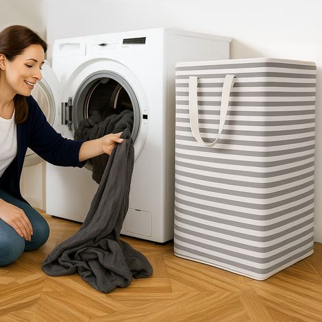 Laundry Basket, 72L Large Laundry Hamper Dirty Clothes Basket Laundry Bin With Extended Handles For Storage Clothes Toys in Bedroom Bathroom (2) (1/5)