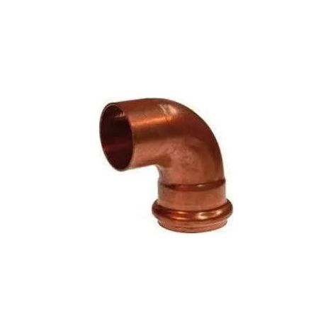 Gomito di rame FF Piombo/PVC o rame/PVC D.40