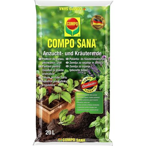 Semis, matelassage et substrat pour herbes aromatiques 20 l Croissance saine