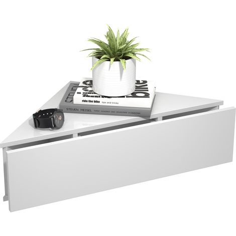Comodino da parete a mensola angolare UsalS 15x60x43 - VCM