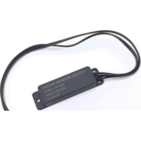 Contrôleur de capteur radar à micro-ondes CC 5-24 V, interrupteur à induction de corps humain pour barre lumineuse monochrome LED PWM (1/5)