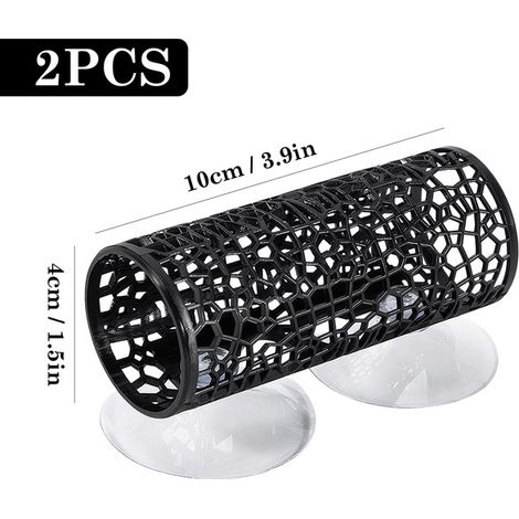 Tunnels de Lit de Poisson pour Aquarium Décoration Grotte de Repos pour Poissons et Crevettes Chapeau pour Poisson Combattant Betta Lot de 2 (1/5)