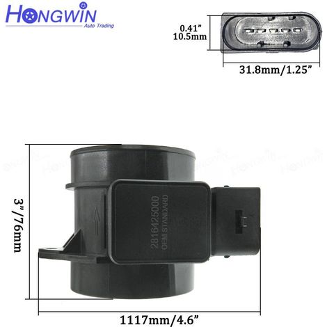 Compatible avec le capteur de débit d'air massique Kia 28164-25000 (1/4)