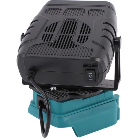Chauffage d'espace à température constante adapté à la batterie lithium-ion BL1850 Souffleur portable 200 W avec deux ports USB 2 réglages de température (1/4)