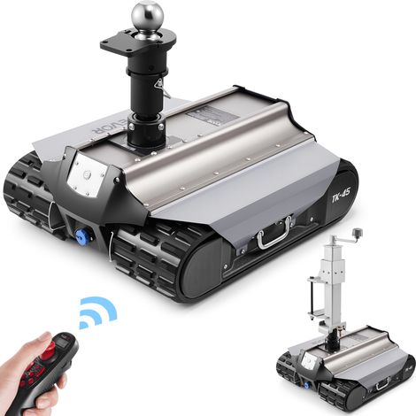 VEVOR Carrello Elettrico per Rimorchi, Capacita di Traino di 4082 kg, Movimentatore Telecomandato per Rimorchi con Portata Wireless di 100 m, Kit Carrello Motorizzato per Camper, Roulotte