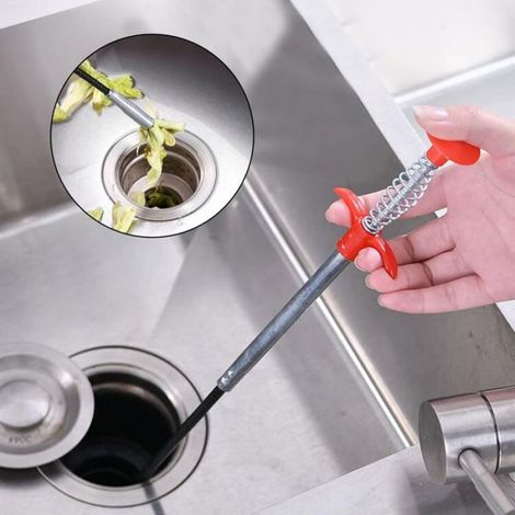 Lot 2 Pinces à Griffes Flexibles 160cm Inox Ramassage Déchets Égouts (1/5)