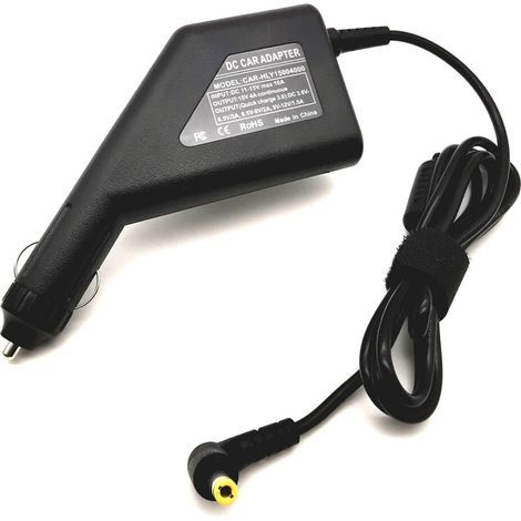 Chargeur adaptateur de voiture pour ordinateur portable DC 15V (1/2)