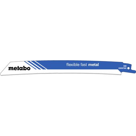 Metabo 5 Säbelsägeblätter "flexible fast metal" 225 x 1,1 mm, BiM, 1,4mm/18TPI 5 Stk (1/3)
