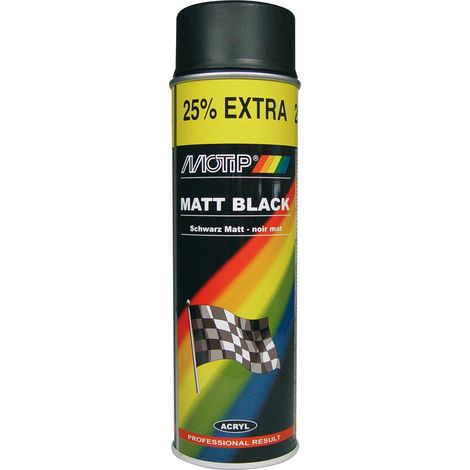 ACRYLACK SCHWARZ MATT 500ml MOTIP